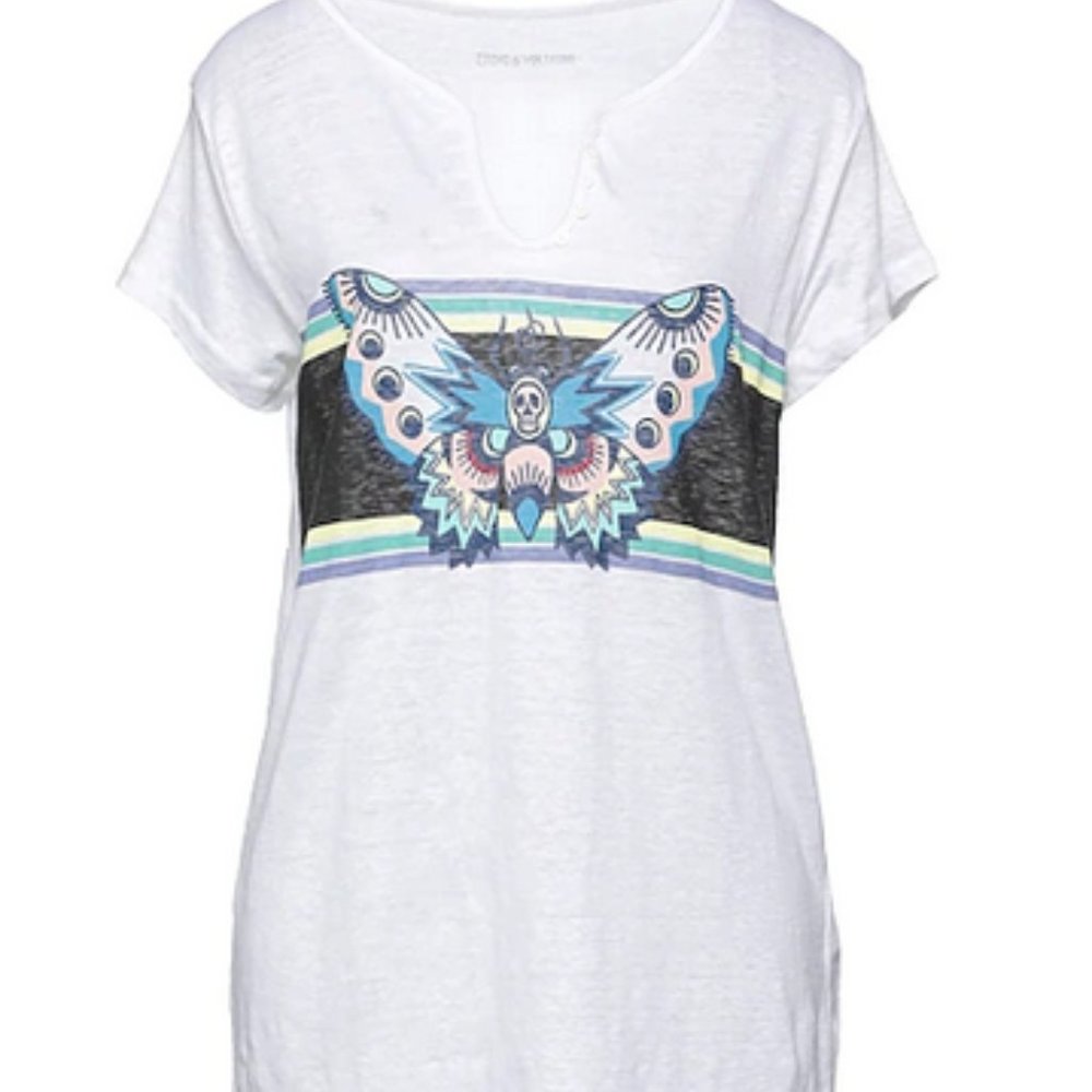 Zadig & Voltaire Meryl Lin Butterfly T Shirt L